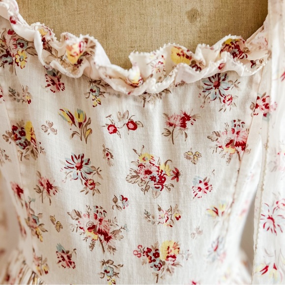 Ethereal Doen Ondine Dress Tuileries Blooms Size Large Cottagecore Dress - Picture 12 of 14